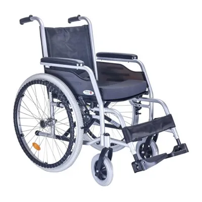 Wytrzymały aluminiowy wózek inwalidzki--4637